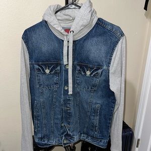 Arizona Jeans Denim Jacket with Hooded Hoodie